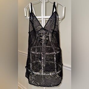 Victoria’s Secret Black Lace Babydoll – Size Small